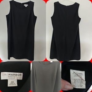 EUC SAG HARBOR BLACK DRESS SIZE 18W